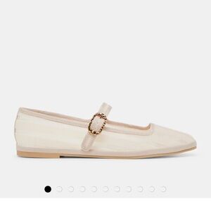 Dolce Vita Cream Mary Jane mesh Flats NWNB